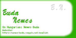 buda nemes business card